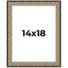 PosterPalooza | Ornate Silver Picture Frame - UV Acrylic, Foam Board Backing, Hanging Hardware - 2 of 4