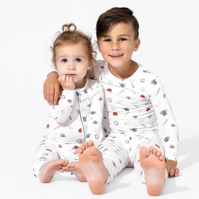 Bellabu Bear Baby Baseball Bamboo Convertible Footie