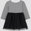 Carter's Just One You® Baby Girls' Halloween Striped Cat Dress - Black - 3 of 4