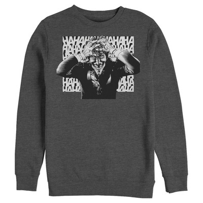 Men's Batman Joker Hahaha Crazed Look Sweatshirt