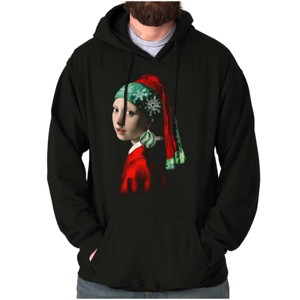 Christmas Pearl Ornament Earring Art Hoodie Sweatshirt Women Men Brisco Brands - 1 of 4
