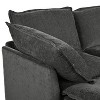 Okak Comfy Modular Foldable Sofa Bed 4PC with Storage Convertible Sleeper Couch Futon with Stylish Pillow for Living Room, Gray - 4 of 4