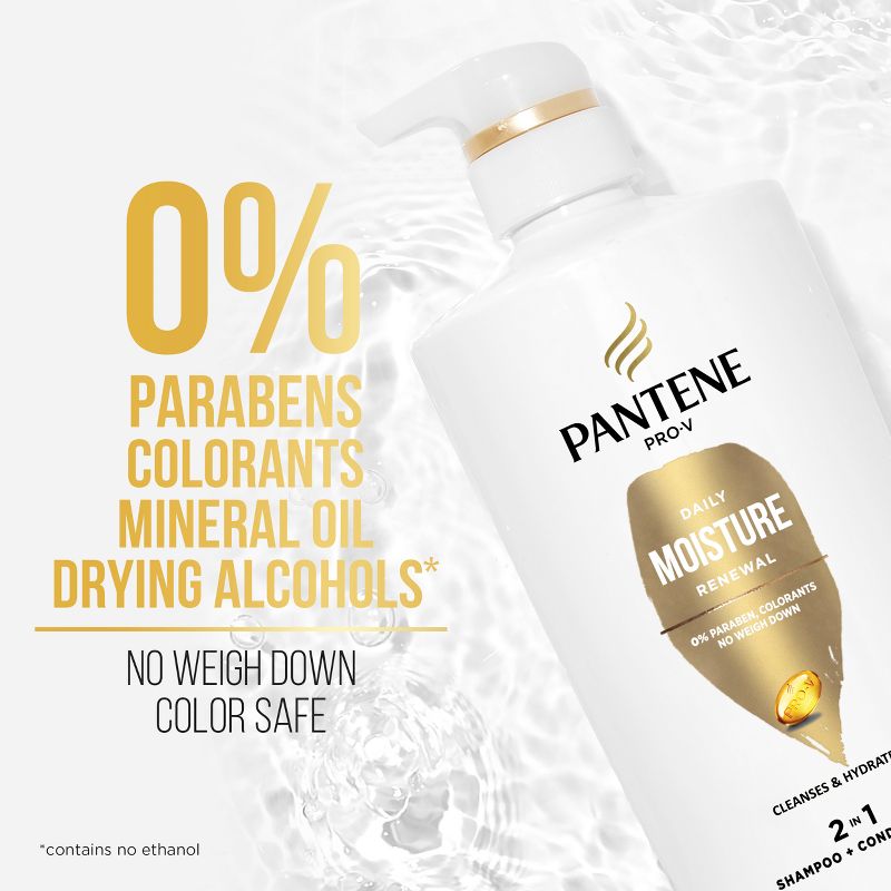 Pantene Pro-V Daily Moisture Renewal 2-in-1 Shampoo &#38; Conditioner - 23.6 fl oz, 5 of 12