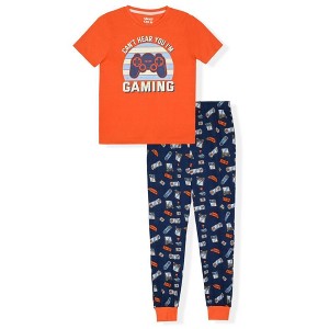 Sleep On It Boys 2-Piece Short-Sleeve Jersey Pajama Pants Set - 1 of 3