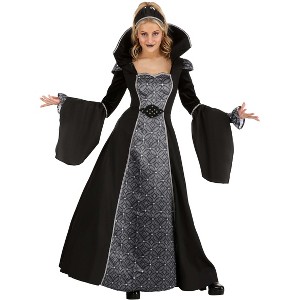 HalloweenCostumes.com Adult Enchanting Sorceress Queen Costume Dress - Women's Mystical Allure Outfit - Halloween Royalty Attire - 1 of 4