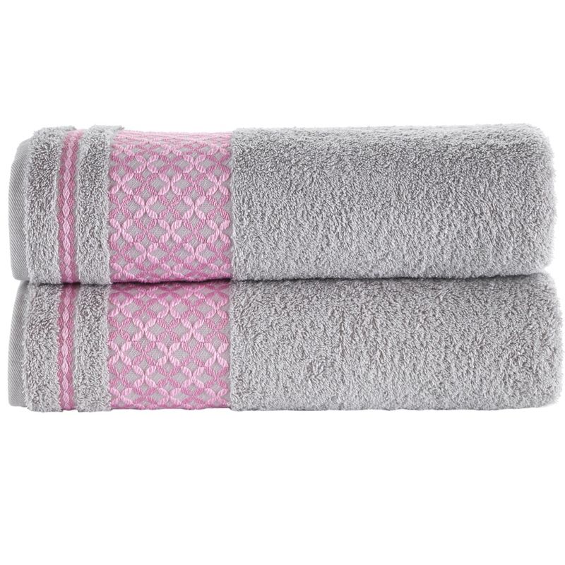 Kafthan Textile Plaid Cotton Bath Towels (Set of 2), 1 of 6