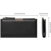 BEAFUP Women’s Wallet - RFID Blocking Large Capacity PU Leather Purse  with Zipper Pocket, Card Slots for Everyday Use, Travel & Business - 3 of 4
