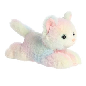 Aurora Small Kitten Mini Flopsie Adorable Stuffed Animal Pink 8" - 1 of 4