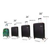 Vynxaria 4-piece hard luggage 360 ¡ã dual rotating four-wheel luggage password lock lightweight wheel luggage portable luggage - 2 of 4