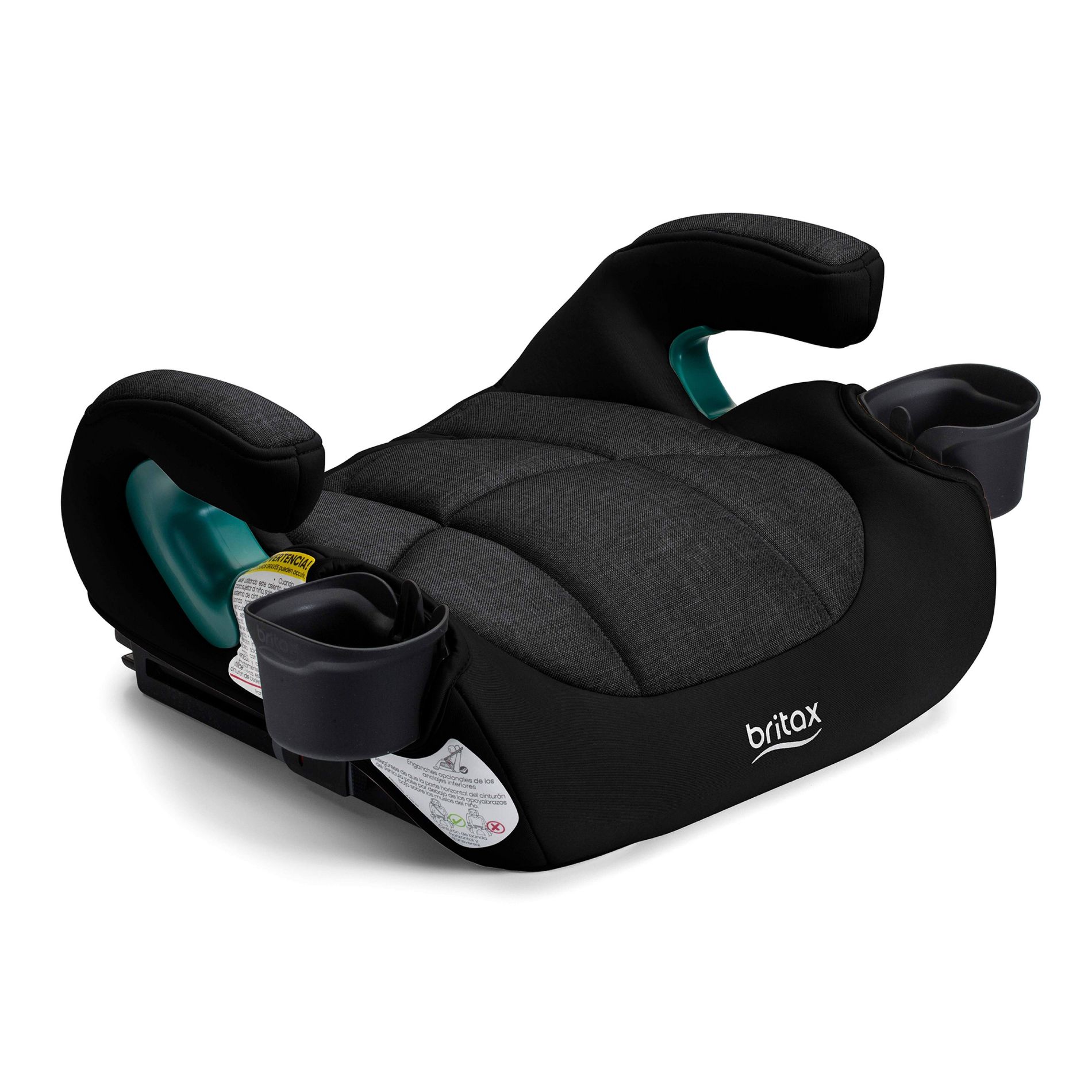 Britax UpNGo Click Backless Booster Car Seat with Rigid Latch - Black