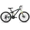Mountain Bikes Mens Womens, 24", 21-Speed Full Suspension Bicycles With Front Fork & Shock Absorber, Steel Frame Ergonomics City Bike - 3 of 4