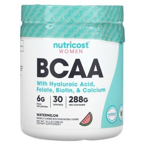 Nutricost Women, BCAA With Hyaluronic Acid, Folate, Biotin, & Calcium , Watermelon, 10.2 oz (288 g) - 1 of 2