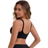 INSPIRE CHIC Women's 3/4 Cup Push-Up Soft Underwire Support Front Cross Lingerie Adjustable Straps Everyday Bras - 2 of 4