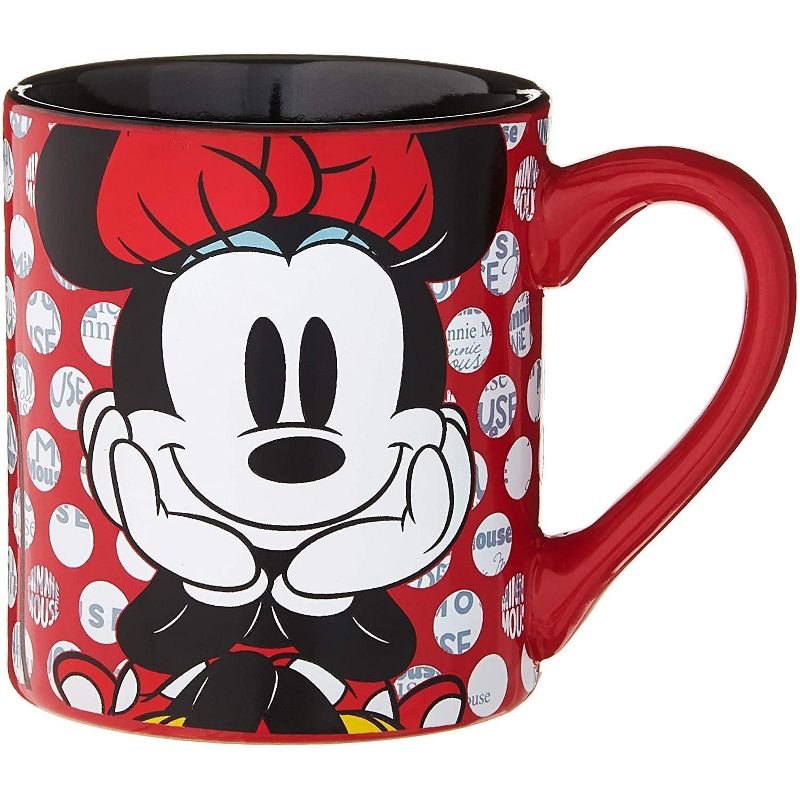 Silver Buffalo Disney Minnie Mouse Rock the Dots Ceramic Coffee Mug | Holds 14 Ounces, 1 of 5