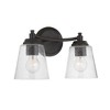 Craftmade Lighting Tyler 2 - Light Vanity in  Flat Black - 4 of 4