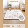 ROBOTIME Baby Playmats, Soft Playmat with Waterproof and Anti-Slip Feature, Portable Mat for Babies Toddlers Infants, Beige, 50"*50"*1.2" - 4 of 4