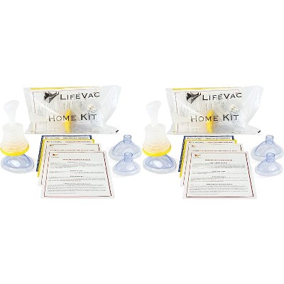 Image of LifeVac Home Kit, Pack of 2 Choking Rescue Devices for Infants, Kids and Adults | First Aid Airway Blockage Assist Device with Practice Mask Included