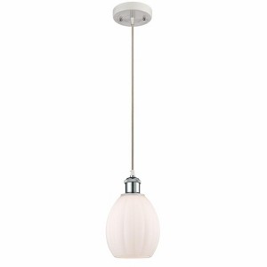 Eaton - 1 Light Cord Hung Mini Pendant In Industrial Style-9.5 Inches Tall and 6 Inches Wide - 1 of 1