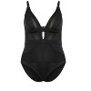 Women's Plus Size Sexy Plunge 1 Piece - black | FOX & ROYAL - 3 of 4