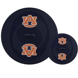 FanPans Team Logo Silicone Lid Set, 2 Pack - NCAA Auburn Tigers - 1 of 3