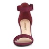 Allegra K Women's Back to College Open Toe Ankle Strap Chunky Heel Sandals - 3 of 4