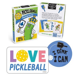 TREND® Pickleball Collection Playing Cards & Stickers Set - 1 of 4
