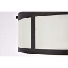 Elegant Lighting Hadrian 2 light 12 inch flat black flush mount - 3 of 4