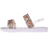 bebe Girl's Flat Sandals with Rhinestone Bow Detail and Fruit Glitter Detail - Sandals for Little Kid/Big Kid - 3 of 4