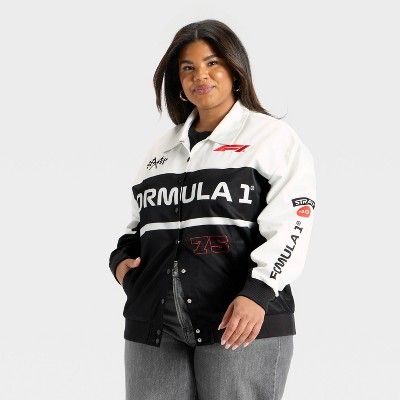 Women's F1 Graphic Jacket - Black/White