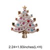 Unique Bargains Christmas Brooches HC0987 Alloy Dripping Wax White 2.24"x1.93" 1 Pc - 3 of 4