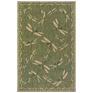 Liora Manne Carmel  Indoor/Outdoor Rug  Green.. - 1 of 4