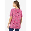 Woman Within Women's Plus Size Perfect Printed Short-Sleeve Crewneck Tee - 3 of 4