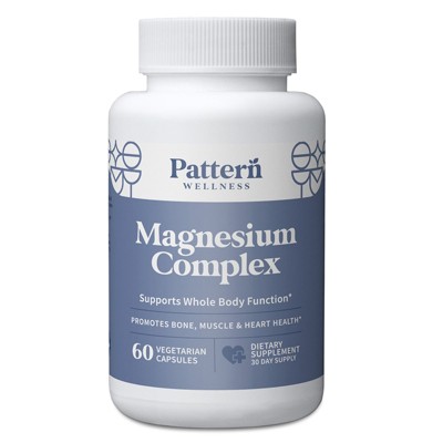 Pattern Wellness Magnesium Complex Supplement - 60 Count