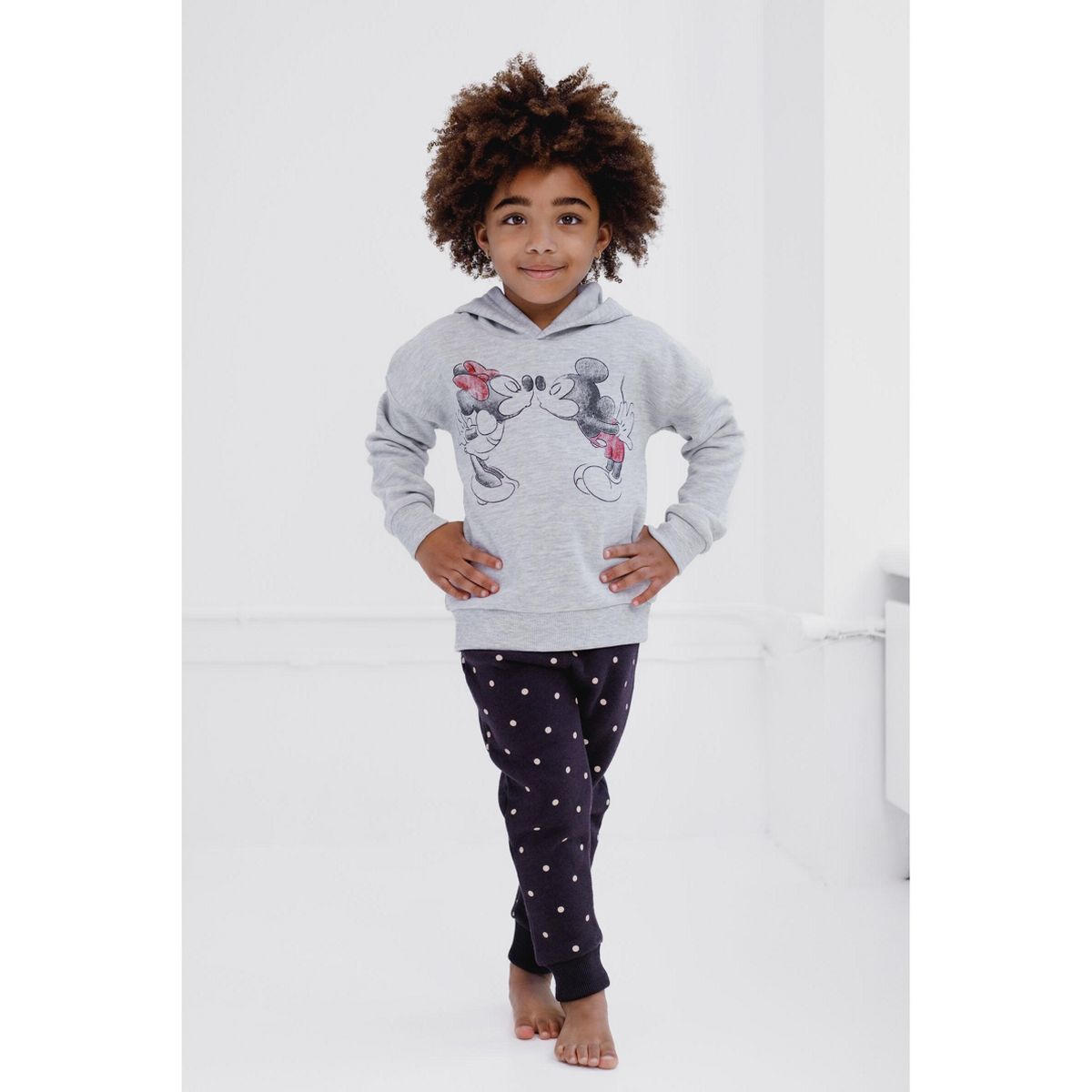 Disney Baby Girls' 2-Piece Fleece Hoodie and Pants Set Infant - thumbnail 8