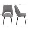 NicBex  Set of 4 Modern Dining Chairs with Adjustable Feet,Modern and Simple Dinner Chairs with Metal Legs for Kitchen,Living Room - 4 of 4