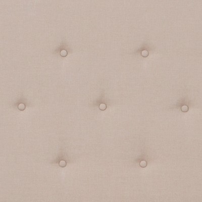 Beige Queen Size Tufted Upholstered Platform Bed with Slats