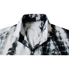 LA LEELA Men's Luau Beach Shirts Casual Short Sleeve Button Down Shirts Hawaiian Shirt for Men M Cloud X, Light Tie Dye - 3 of 4