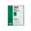 JAM Paper Plastic Sleeves 9" x 12" Green 12/Pack 226325846 - image 3 of 3