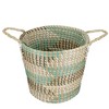 Northlight Natural Woven Seagrass Basket with Handles - 14" - 4 of 4