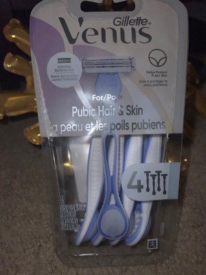 Venus For Pubic Hair & Skin Disposable Razors - 4ct : Target