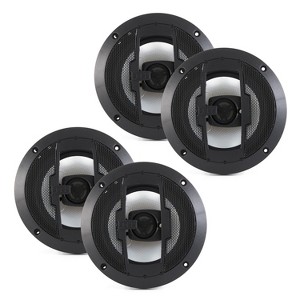 Boss Audio R63 Riot 6.5-Inch 600W 3 Way Car Audio Coaxial Speakers Stereo 4 Ohms with Car Mount, Poly Injection Woofer Cone & Rubber Surround (4 Pack) - 1 of 4
