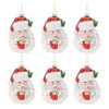 Glass Santa with Hot Cocoa Ornament (Set of 6) - 2 of 3