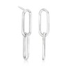 Ross-Simons Italian Sterling Silver 1 Inch Paper Clip Link Drop Earrings - 3 of 4