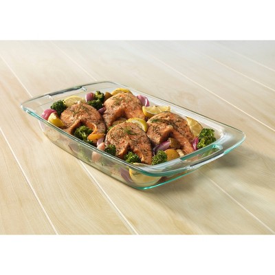 Pyrex® 3-qt Easy Grab® Rectangular Glass Baking Dish: Glass Bakeware, Dishwasher-Safe, 2-Year Warranty - Thumbnail 4