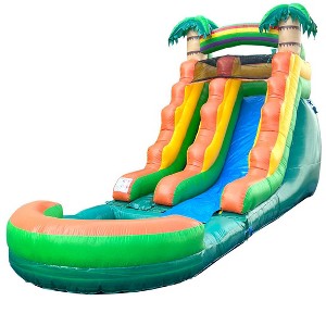 Pogo Bounce House Crossover Kids Inflatable Water Slide, with Blower, 12 ft - 1 of 4