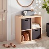 3 Compartment Light Wood Crate - Brightroom™ - image 2 of 4