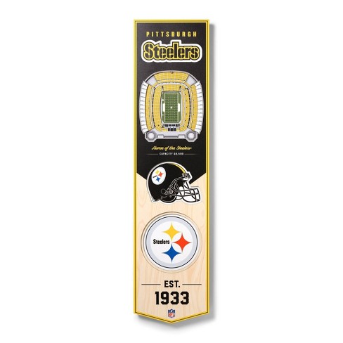 8 x 32 NFL Pittsburgh Steelers 3D Stadium Banner