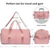MaseiKar Duffle Bag For Women, Sports Duffel Bag for Gym with Wet Pocket & Shoe Compartment, Overnight Weekender Travel Bag - 3 of 4