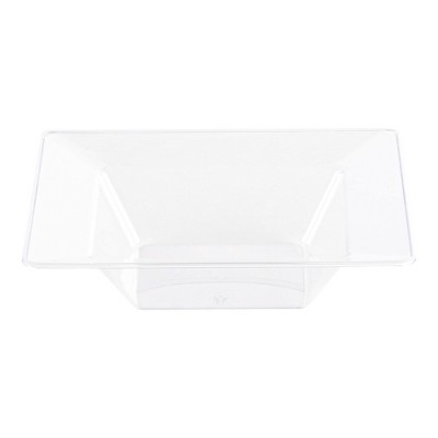 Smarty Had A Party 5 oz. Clear Square Plastic Dessert Bowls - 120 pcs