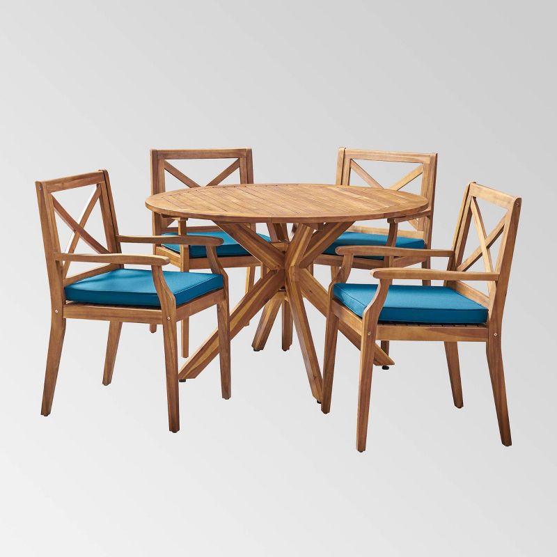 Llano 5pc Patio Dining Set - Christopher Knight Home, 3 of 8
